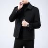 Firstview Мужское модное повседневное двустороннее шерстяное пальто с лацканами
