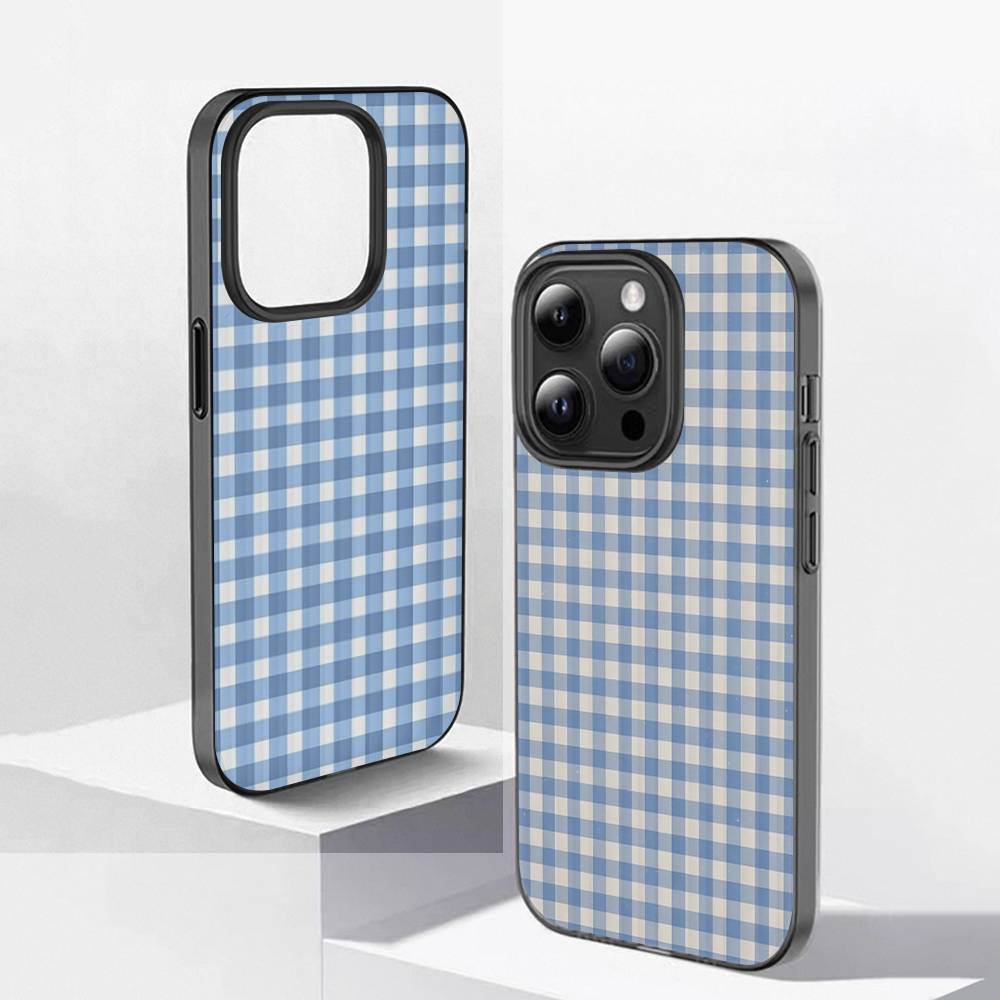 Простой шикарный решетчатый узор гофрированный узор для iPhone 17 16 15 14 13 12 11 16 Pro Max Plus Pro Нескользящий чехол для телефона