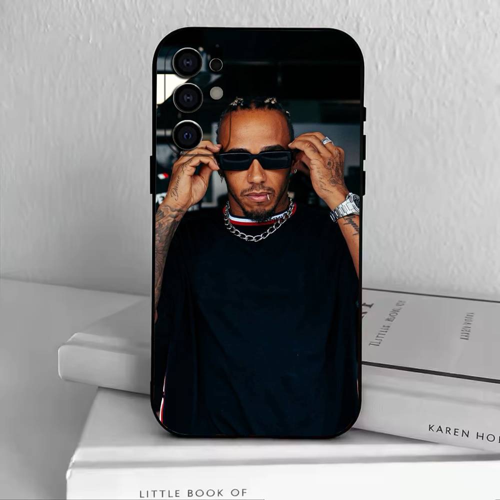 44 L-Lewis H-Hamilton Чехол для телефона Черный Силикон Мягкий Для Samsung S25,S24,S21,S22,S23,S30,Ultra,S20,Plus,Fe,Lite