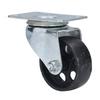 3in Swivel Caster Cast Iron Rotating Plate Dual Bearing Universal Wheel Replacement for Trolley