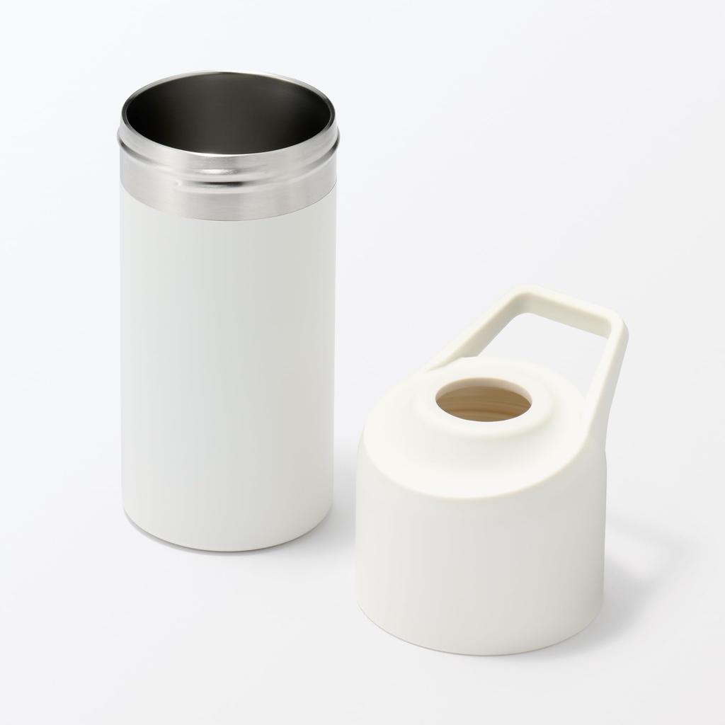 MUJI Portable Cooler Holder for PET Bottles White - Fits 500-650mL, Japan