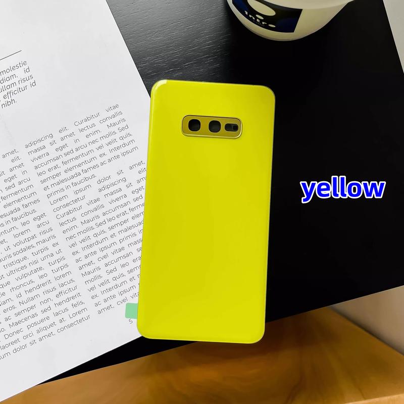 Заднее стекло задняя крышка для Samsung Galaxy S10E SM-G9700 G970N/W G970U1 крышка аккумулятора Корпус Крышка Ремонтные детали Дверца аккумулятора