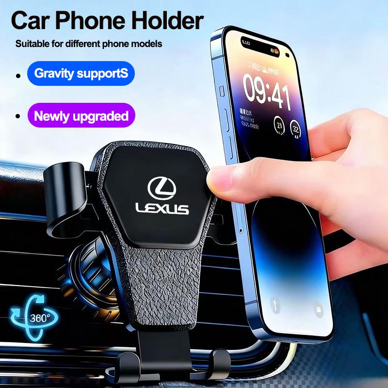 Car Phone Holder Air Vent Gravity Smartphone Stand For Lexus F SPORT RX300 IS200 IS250 ES350 Ct200h UX250h NX300h RX350 ES300hBD6