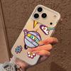 Милый Чехол для Телефона G-Gogoriki K-Kikoriki Для iPhone 17 16 15 14 13 12 11 Pro Max Air Матовый Лазерный Аврора Ударопрочный Funda
