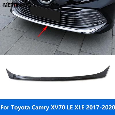 Накладка на передний бампер для Toyota Camry XV70 LE XLE 2017 2018 Хромированная решетка Комплект обвеса Сплиттер Диффузор Автомобильные аксессуары