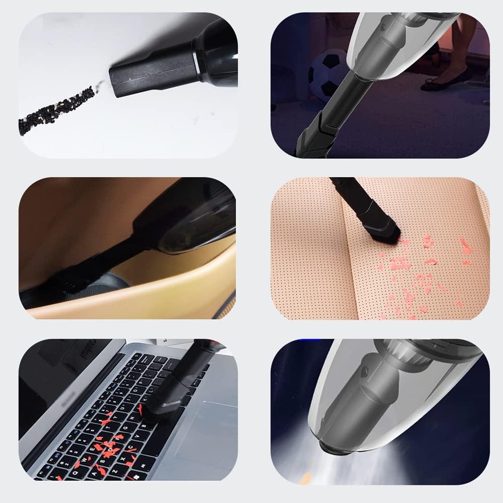 Ручной беспроводной пылесос, перезаряжаемый воздушный компрессор, воздуходувка 4 в 1, беспроводной насос для накачивания шин, манометр для шин