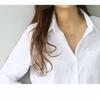 White Women Shirts and Blouses Casual Fashion Turn-down Collar OL Style Korean Office Long Sleeve Tops 4XL Loose Blouses