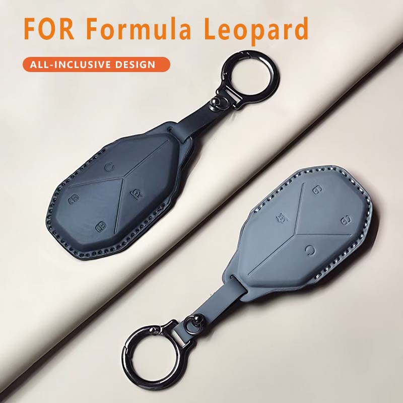 Чехол-брелок для автомобильного ключа-пульта для BYD Equation Formula Leopard 5 8 3 Кожаный брелок Прочный Роскошный Держатель-защитник Аксессуары