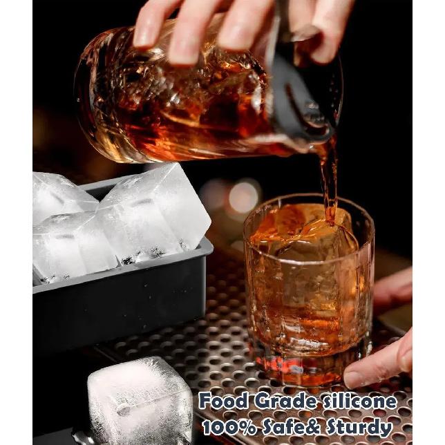 1PCS Ice Cube Mold For Whiskey And Tequila Black