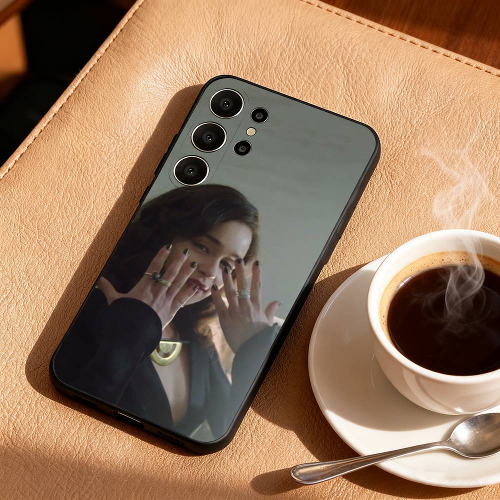 Чехол для телефона с актрисой Эмилией Кларк для Samsung S26, S25, 24, 23, 22, 30, 21, 10, 9, Ultra, Plus, Lite, Черный Мягкий Чехол