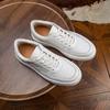 Высококачественная мужская обувь 2024 Новая мода Повседневная мужская белая обувь Дышащая трендовая спортивная обувь Натуральная кожа Мужские кроссовки