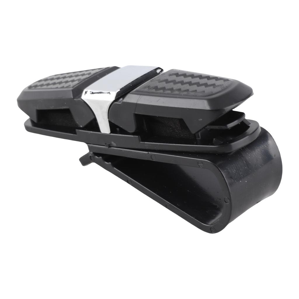 Sun Visor Glasses Clip Multifunctional Rotatable Easy Access Eyeglasses Holder for Glasses Cards Bills Tickets Silver