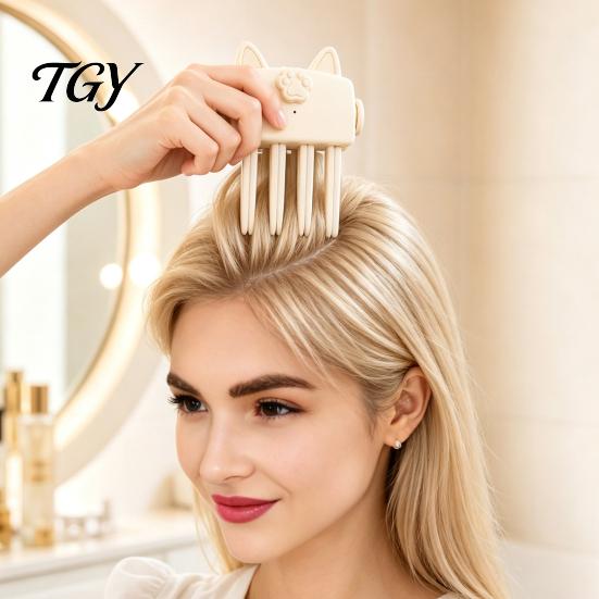 Rechargeable Hair Volumizing Tool 2Pcs Heated Volume Clip for Roots, Fine Fluffy Root Flat Hair, Cordless Lifter Comb with 2 Heat Settings