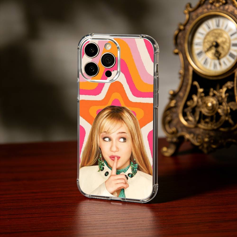 H-Hannah M-Montana Phone Case For iPhone 17 16 15 14 13 12 11 Mini Pro Max Plus Transparent Cover