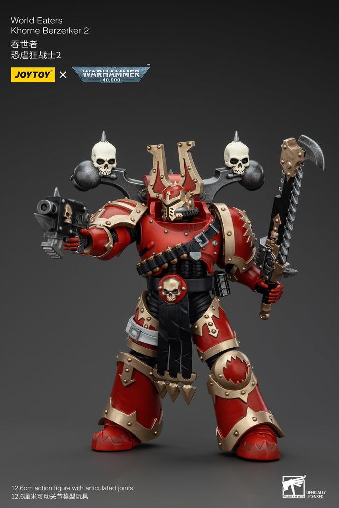 JOYTOY Warhammer World Eater Khorne Berzerker II Scale Action Figure 40,000 1/18 (Assembled)