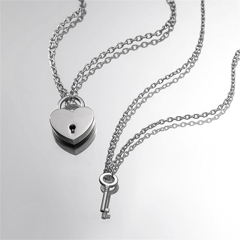 Парные Matching Heart Lock Key Подвески-цепочки Любовный Подарок Для Мужчин и Женщин