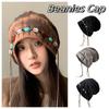 Ethnic Style Beanies Cap Korean Style Pullover Hats Fashion Y2k Baggy Cap  Women