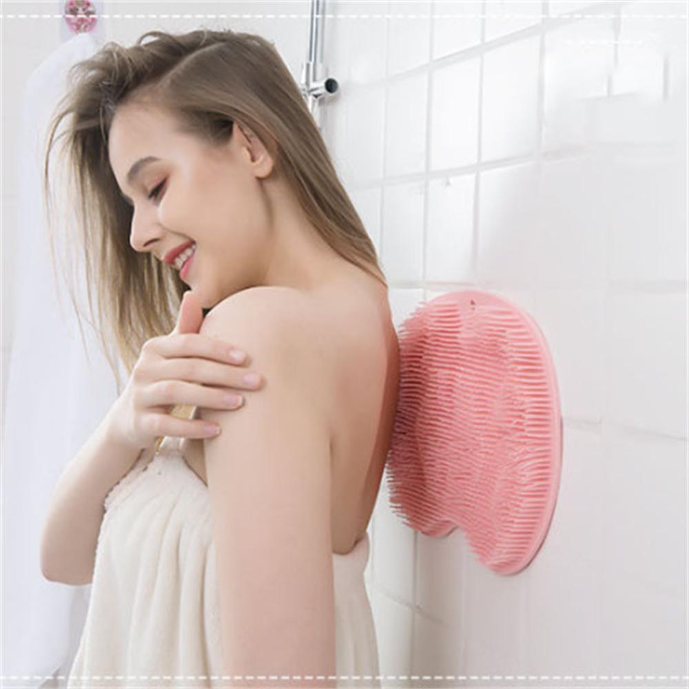 Многоразовый скребок для душа, щетка для чистки ног, коврик для мытья ног, многофункциональная присоска, настенный коврик, протирание рук, рук, тела, инструмент для купания