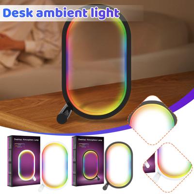 Умная WIFI Креативная Настольная Лампа RGB Цветная Настольная Атмосферная Лампа Игровой Настольный Орнамент Лампа
