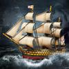 189pcs Royal Victory Sailing Ship 3D Paper Jigsaw Puzzle - Creative Home Decor Model Ornament, Wooden Craft Kit for Halloween