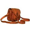 Real Genuine Brown Leather Vintage Messenger Ladies Shoulder Hippie Tote Bag