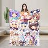 Аниме N-Nekopara Пледы Легкие Тонкий Флис Уютные Подарки Покрывала Одеяло