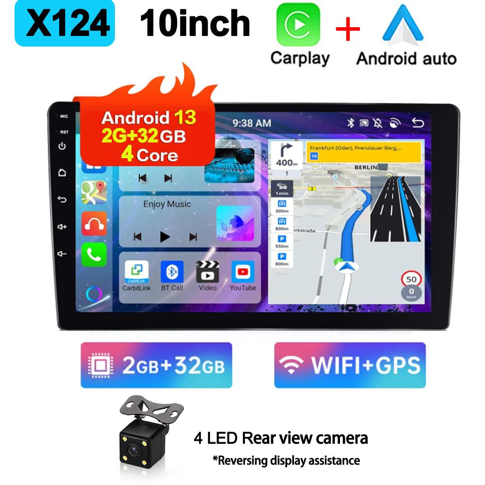 Universal 7"/9"/10" Android 13 Car Radio GPS Autoradio Carplay 2+32G Double Din WIFI FM AM Car Audio Receiver Multimedia Player