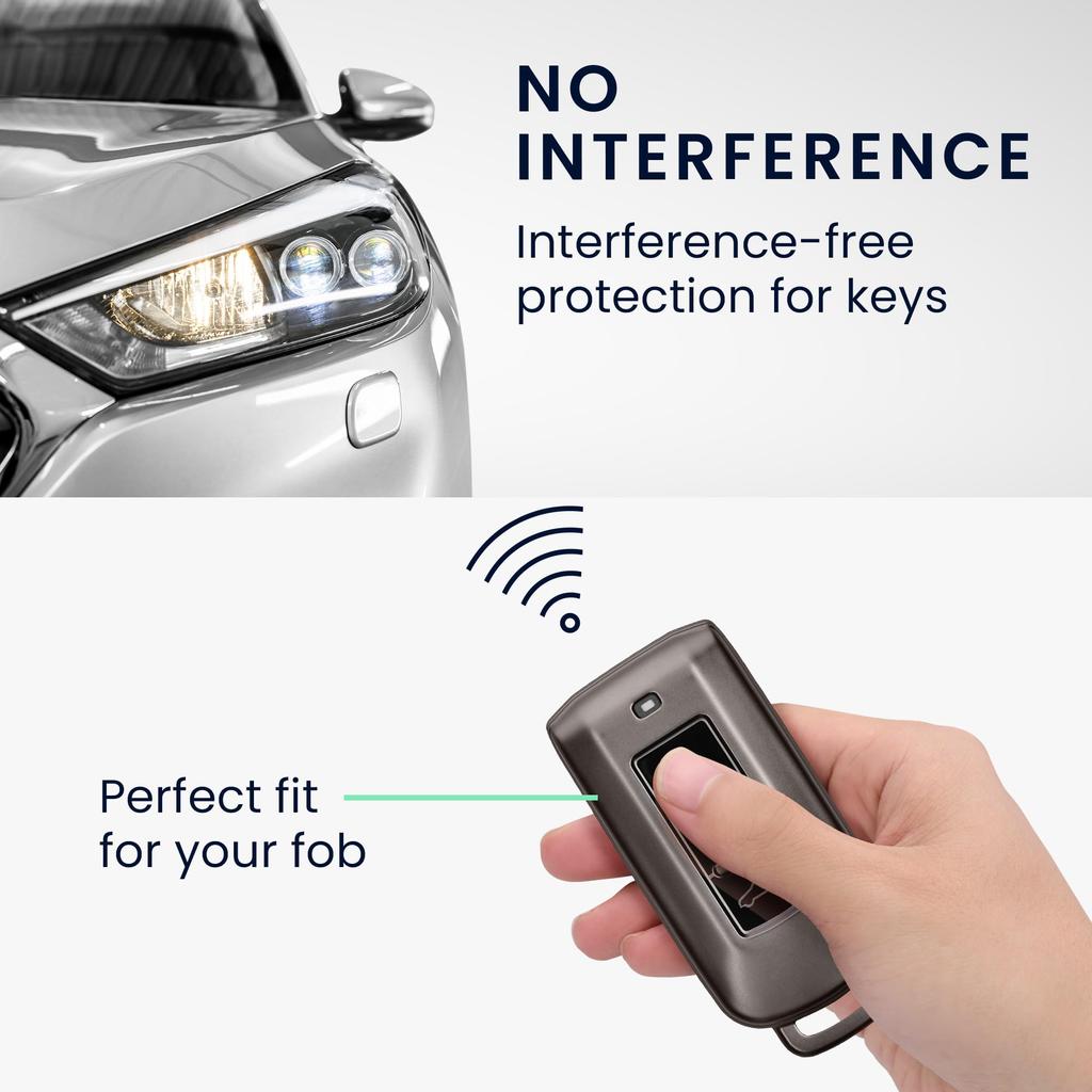 kwmobile Чехол для ключа Mitsubishi с 3 кнопками, совместимый с ключом от автомобиля - чехол для ключа с глянцевой отделкой TPU - противоударная защита ключа от автомобиля, черный матовый/черный