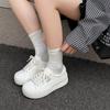 2025 New Summer and Autumn Niche Design, Simple Personality, Versatile Platform Trend Women's Little White Shoes, Breathable Casual Board Shoes