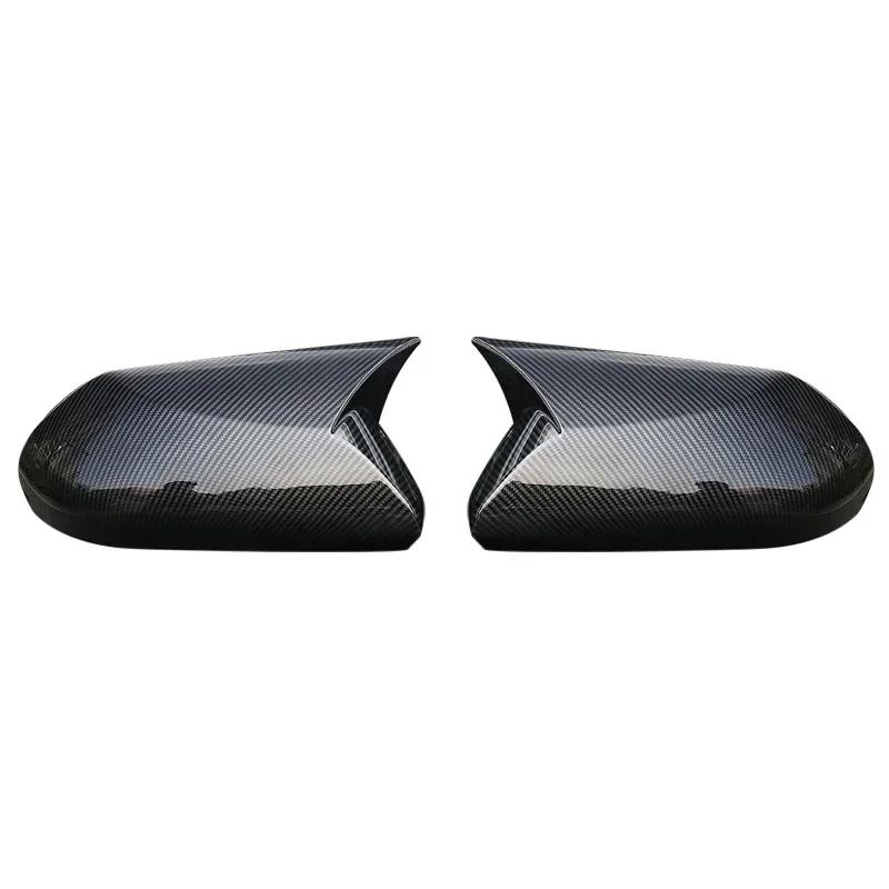 Для Toyota Camry 2018-2025 автомобильный чехол для зеркала заднего вида, крышка крыла, наружная дверь, чехол заднего вида, отделка из углеродного волокна, черный цвет