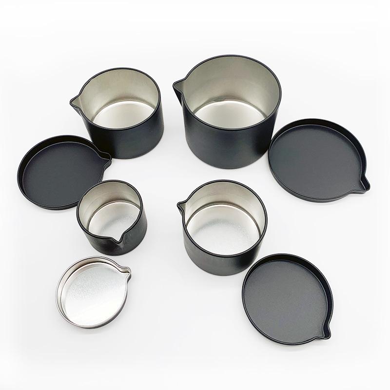 Multi-Purpose Tinplate Candle Jars with Handy Spout Leakproof Tins for Aromatherapy Massage Cream Cosmetic Storage