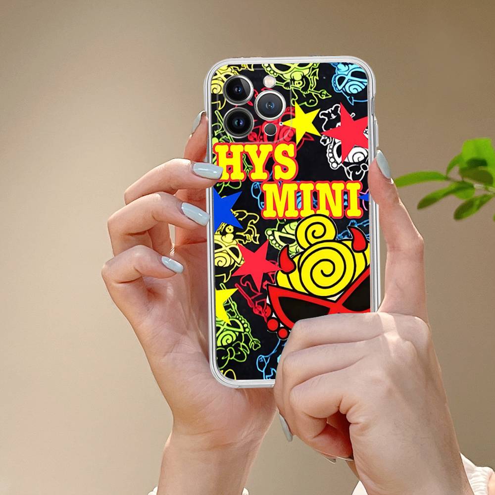 H-Hysteric Cute M-Mini For IPhone 17 16 15 14 13 12 11 Pro Max Plus Transparent Soft TPU Phone Cover