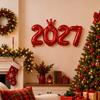2027 Шарик-цифра из алюминиевой фольги Соединенный Новогоднее украшение, Стиль с короной/Базовый для Рождественской вечеринки Фотофон