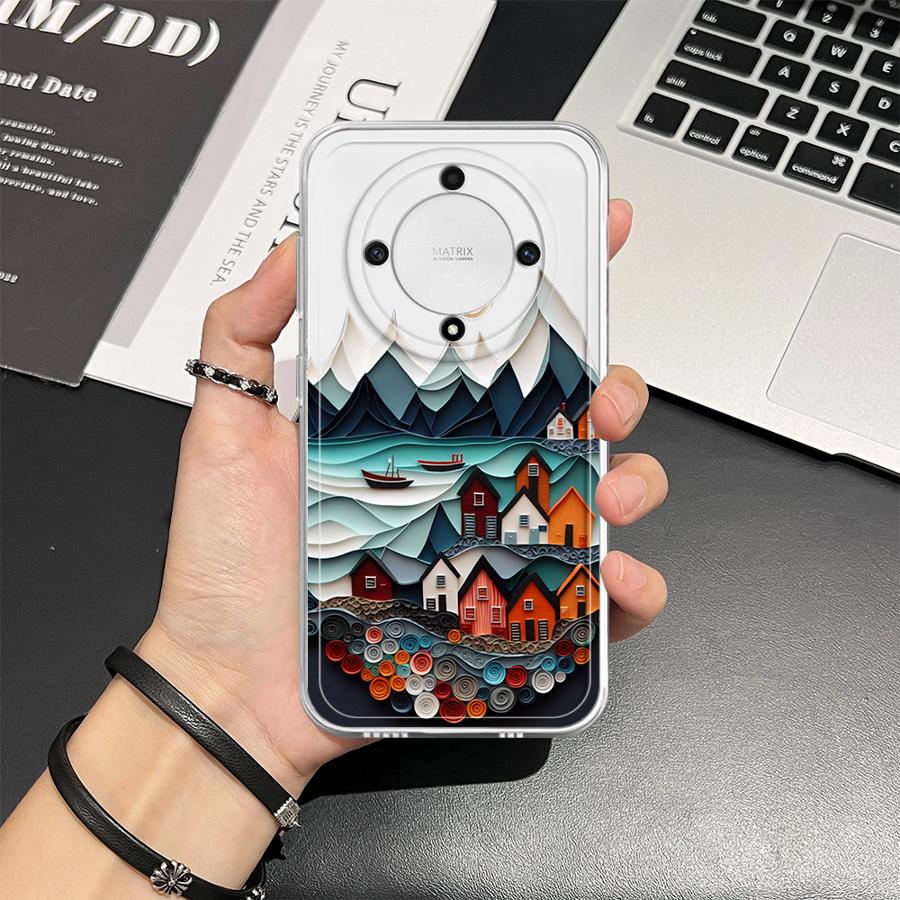 Case for Honor X8a X9a X9b X7b X8b 90 Lite X8 Soft Phone Cover Summer Sky Suspension