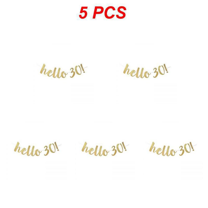 Украшения на день рождения 30 40 50 60 лет Золотые блестящие бумажные баннеры Гирлянда Конфетти Воздушные шары Товары для взрослых на годовщину