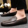 Fashion Genuine Leather Breathable Slip On Men Driving Shoes Luxury Brand Italian Men Loafers Men Casual Shoes Moccasins Chaussure Homme