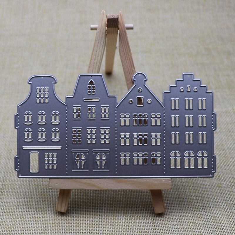 Строительная коробка Тиснение Металлические вырубные штампы Фонарь Рамка Вырубные штампы для изготовления открыток Скрапбукинг Декор