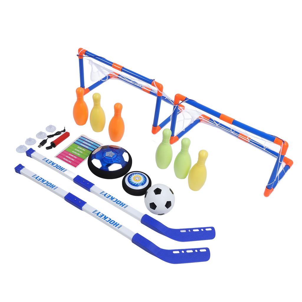 Парящий футбольный мяч для боулинга, набор игрушек 3 в 1, плавающий воздушный футбольный хоккейный мяч, игрушки для дома