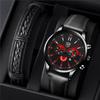 Fashion Mens Sports Watches Men Business Leather Quartz Wristwatch Calendar Male Casual Bracelet Luminous Clock