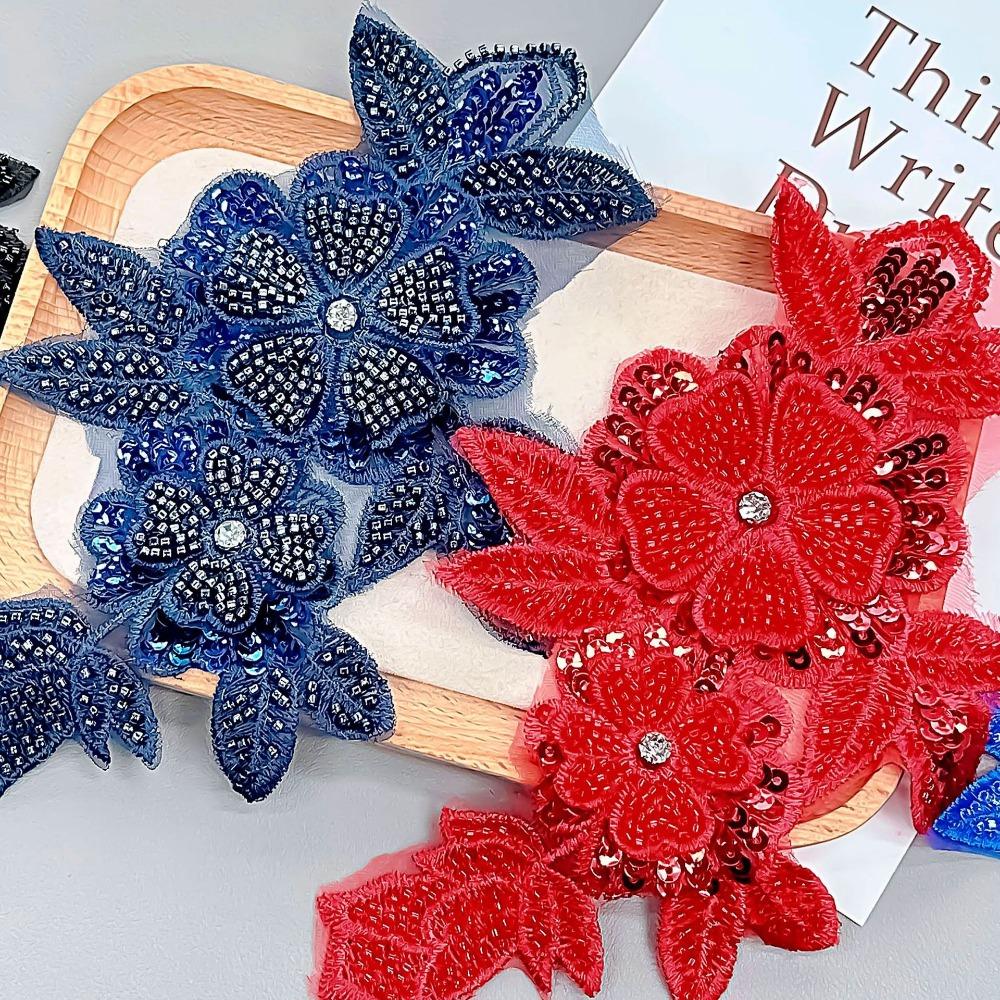 Бусины для ногтей 3D Цветочная наклейка DIY Цветок на грудь Аксессуары для одежды для сценических выступлений