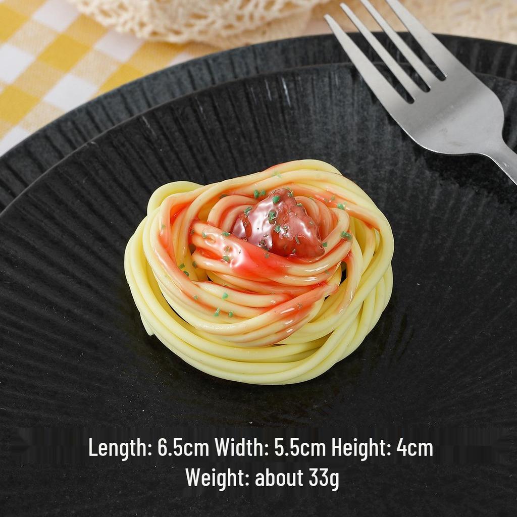 Модель спагетти с креветками и соусом для демонстрации западной еды и реквизит для кино