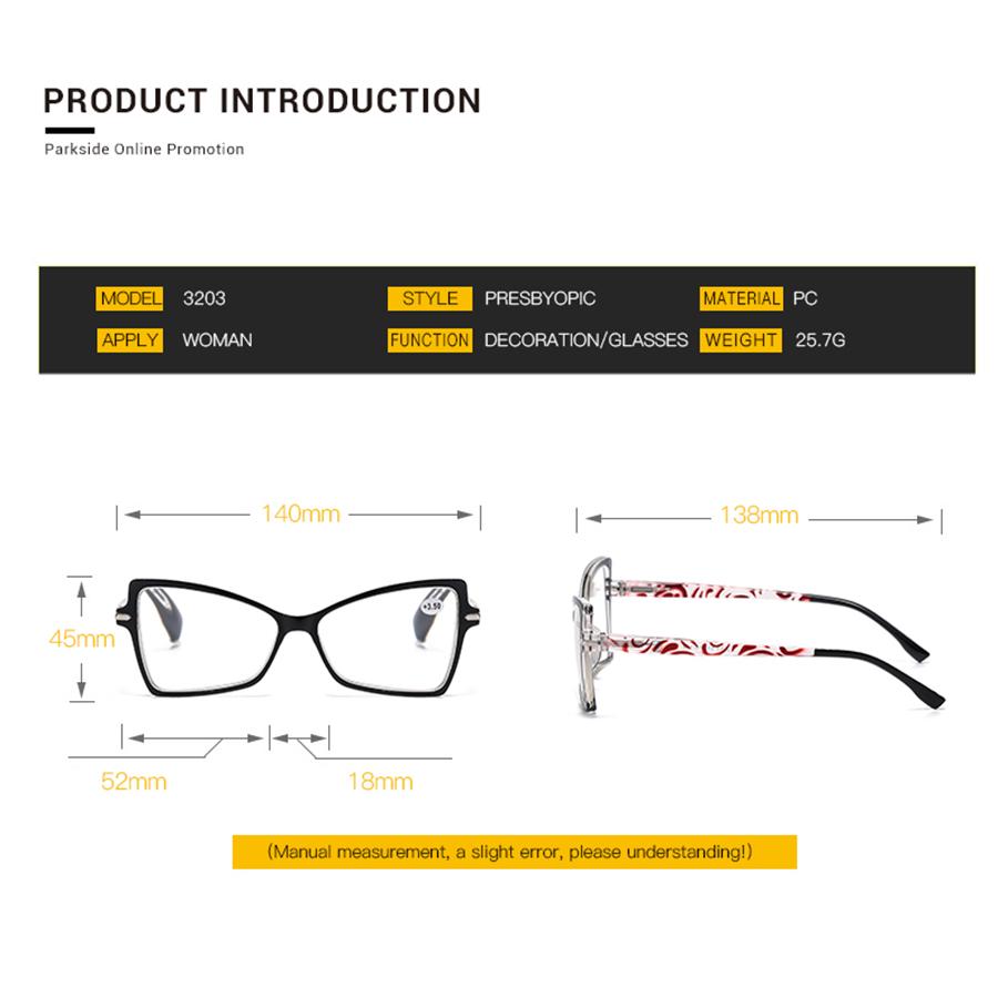 Large Frame Cat Eye Reading Glasses Retro Fashion Presbyopia Hyperopia Eyeglasses Women Man Reading Eyewear +1.0 +1.5 +2.0 +3.0 +3.5 +4.0