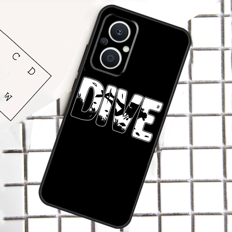 Scuba Diver Diving Phone Case For OPPO Reno 13F 13 12 11 14 F 10 Pro 8T 7 8 Lite OPPO Find X9 X6 X5 X8 Pro Cover