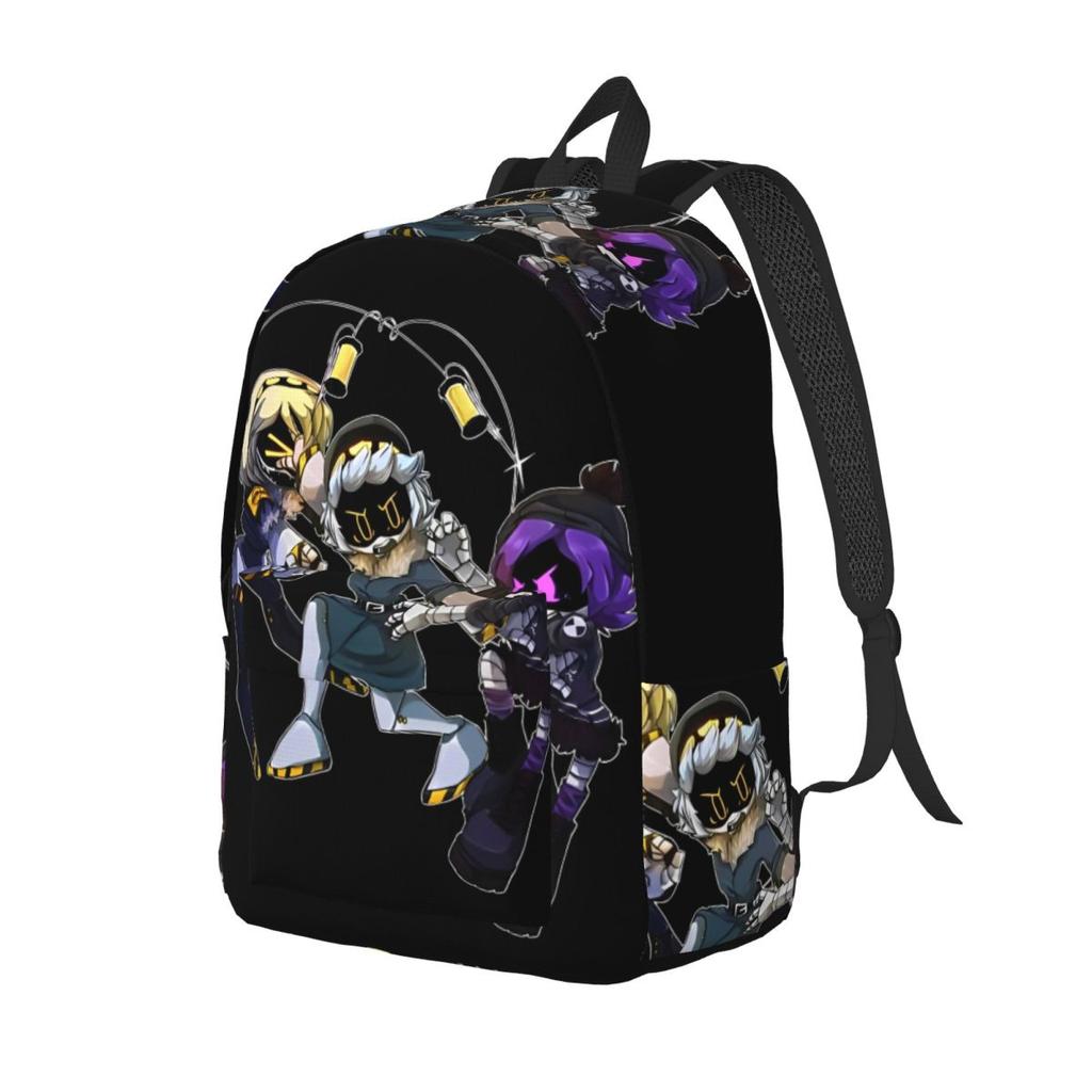 Рюкзак в стиле аниме-хоррора «Дроны-убийцы» для мужчин и женщин, Cyn J и N, подростковый студенческий деловой рюкзак, холщовые сумки для ноутбука, для улицы