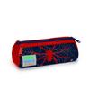 coral high Kids Navy Blue Red Spider Patterned Three Compartment Pencil Bag 22020