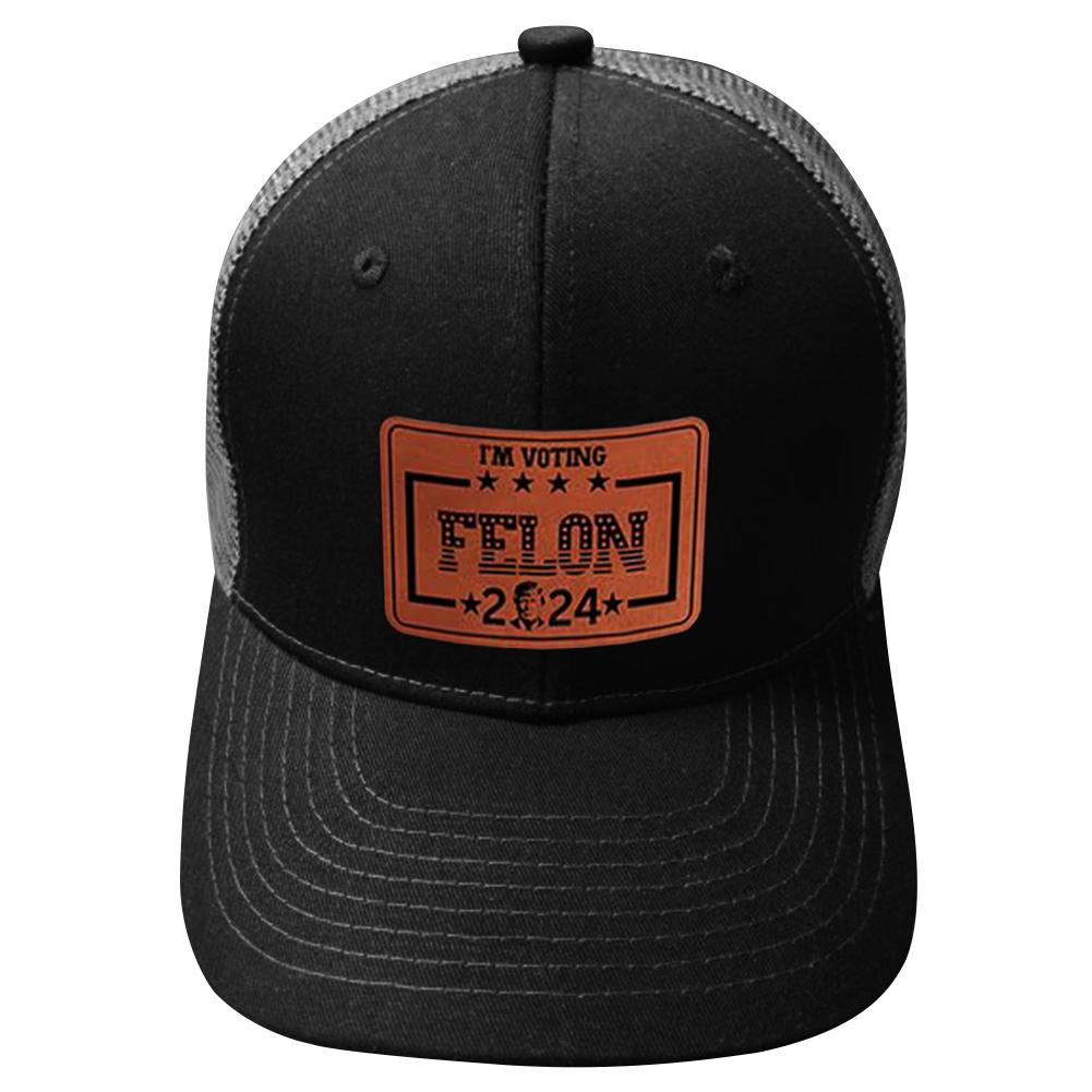 Trump  Baseball Cap Peaked Cap with Snapback Enclosure Political Dad Hat I'm Voting Felon American Patriot Hat for Men Women