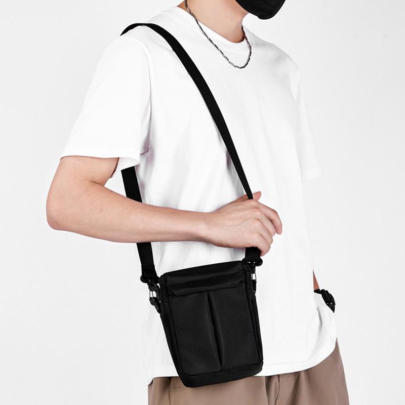 Shockproof Wear Resistant Camera Bag Adjustable Strap Crossbody Shoulder Pouch for Small Action Cameras Hiking Trip Use