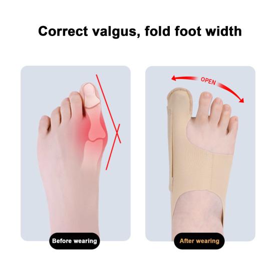 Bunion Corrector with Fastener Tape Super Soft High Elastic Breathable Adjustable Pain Relief Bunion Splint Toe Alignment Brace