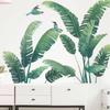 Тропическая зеленая черепаха задний лист дома гостиная стены украшения наклейки самоклеящаяся бумага 30*90 см водонепроницаемые наклейки на стены
