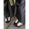 Fashion Pointed Toe Buckle Strap Ladies Sandals Solid Shallow Fashion Sexy Party Slingbacks 2025 Summer High Heeled Shoes Woman Pumps